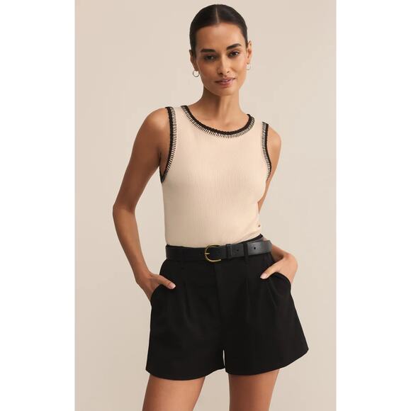 Z Supply Social Whipstitch Tank - Crystal NWT VARIOUS SIZES - Picture 1 of 5